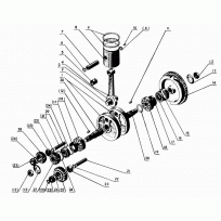 Шестерня ПД-10 привода магнето Д24.075А - фото - 1
