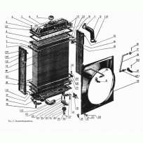 Прокладка МТЗ бачка радиатора резин-пробка 70У-1301169 - фото - 1