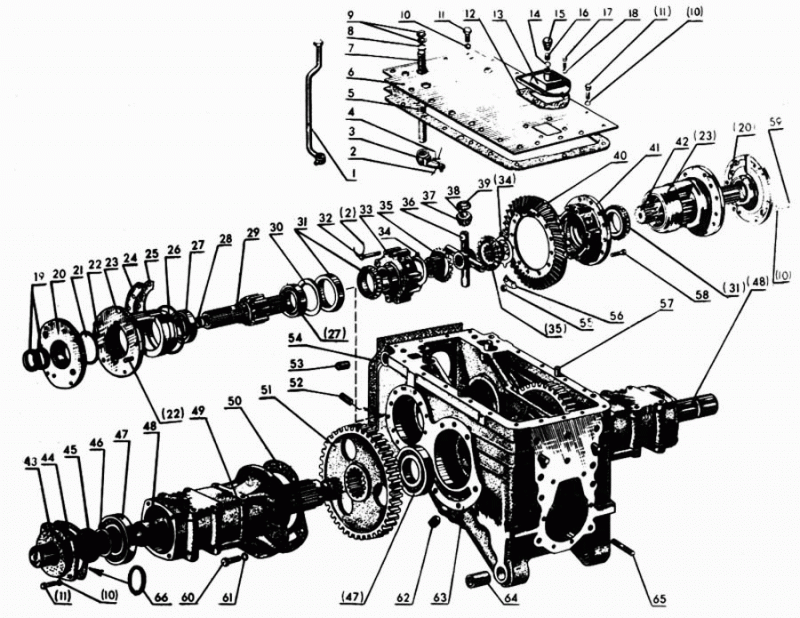 Шестерня ведомая главной передачи (в запасные части поставляется только в комплекте 50-2403014-А) 50-2403021-Б - фото - 1
