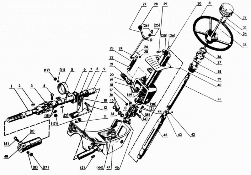 Привод МТЗ-80,82 механизма рулевого под (ГУР) 80-3401010 - фото - 1