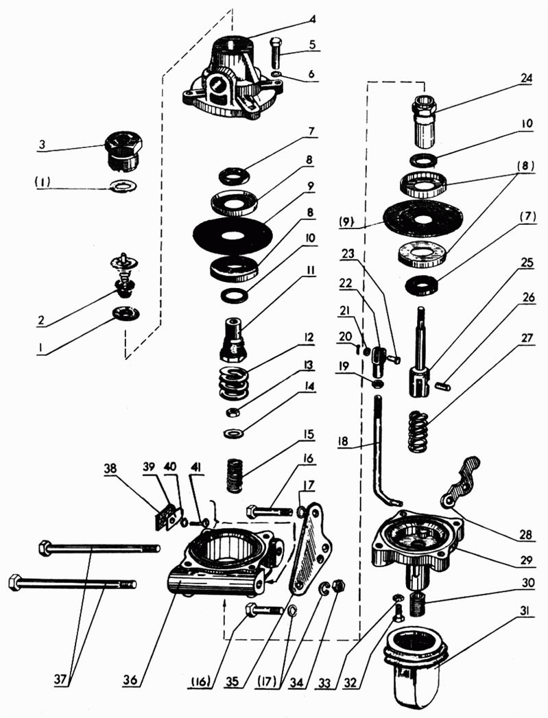 Диафрагма с шайбами, кольцом и седлом в сборе А29.61.750 - фото - 1
