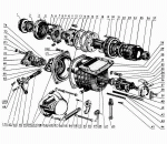 Механизм передачи и включения пускового двигателя - фото - 1