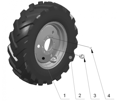 Колеса задние ведущие (для тракторов «БЕЛАРУС-310.3/320/320.3/320.4/321») МТЗ-310, 320, 321 - фото - 1