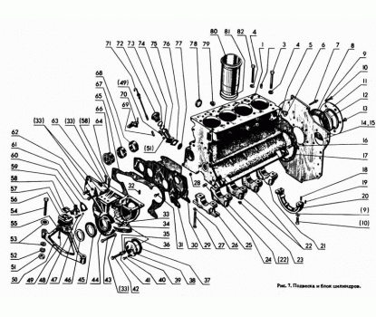 Амортизатор опоры двигателя передней 240-1001025 - фото - 2