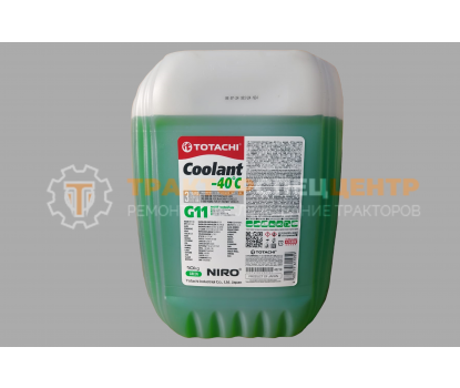 Антифриз зеленый -40C 10кг G11 NIRO Coolant TOTACHI - фото - 1